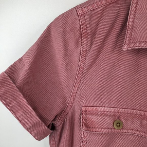 Garment-Dyed Coverall Romper - Picture 5 of 11